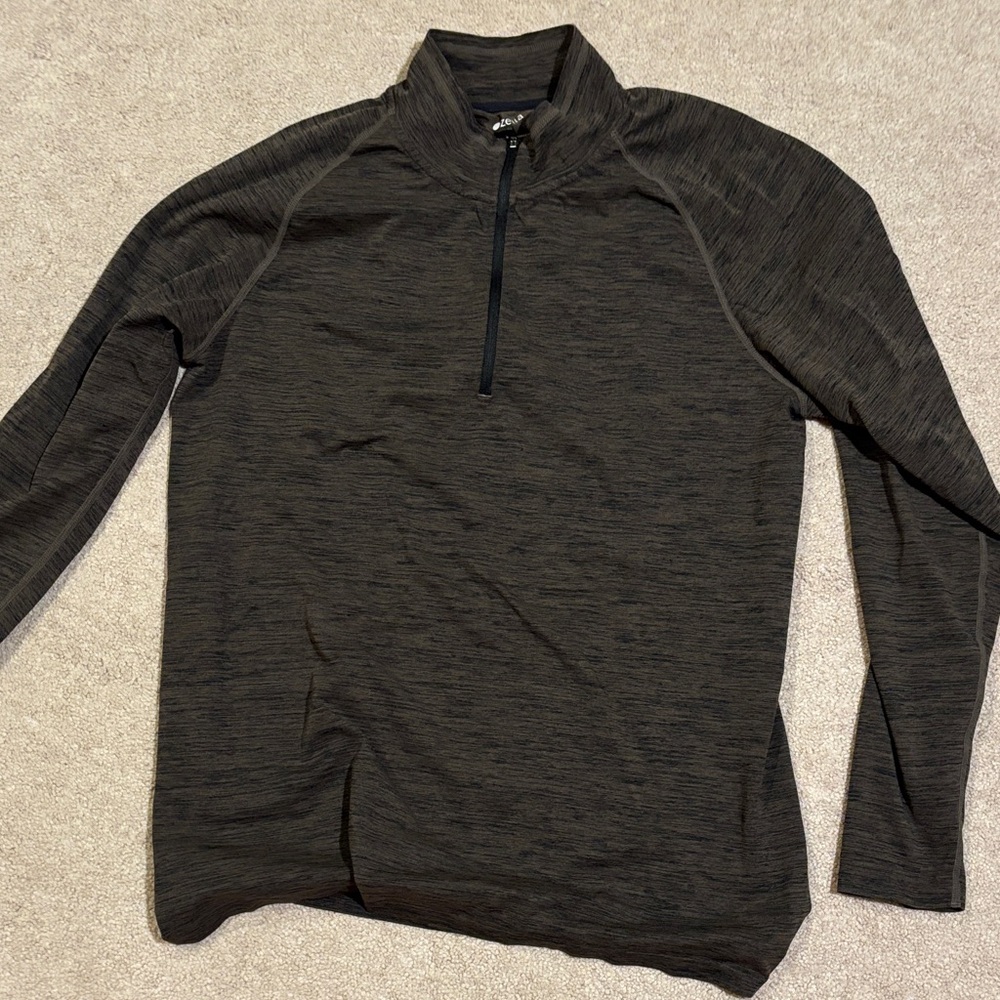Quarter-Zip Athletic Pullover - Dark Heather